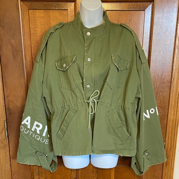 YOLO Army Green Utility Jacket - Picture 1 of 11